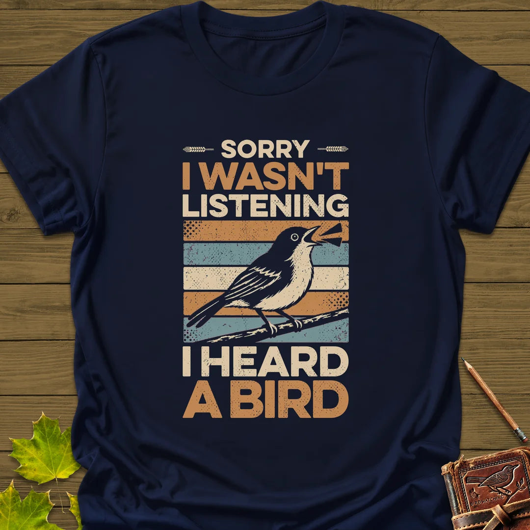 Heard A Bird T-Shirt in Navy