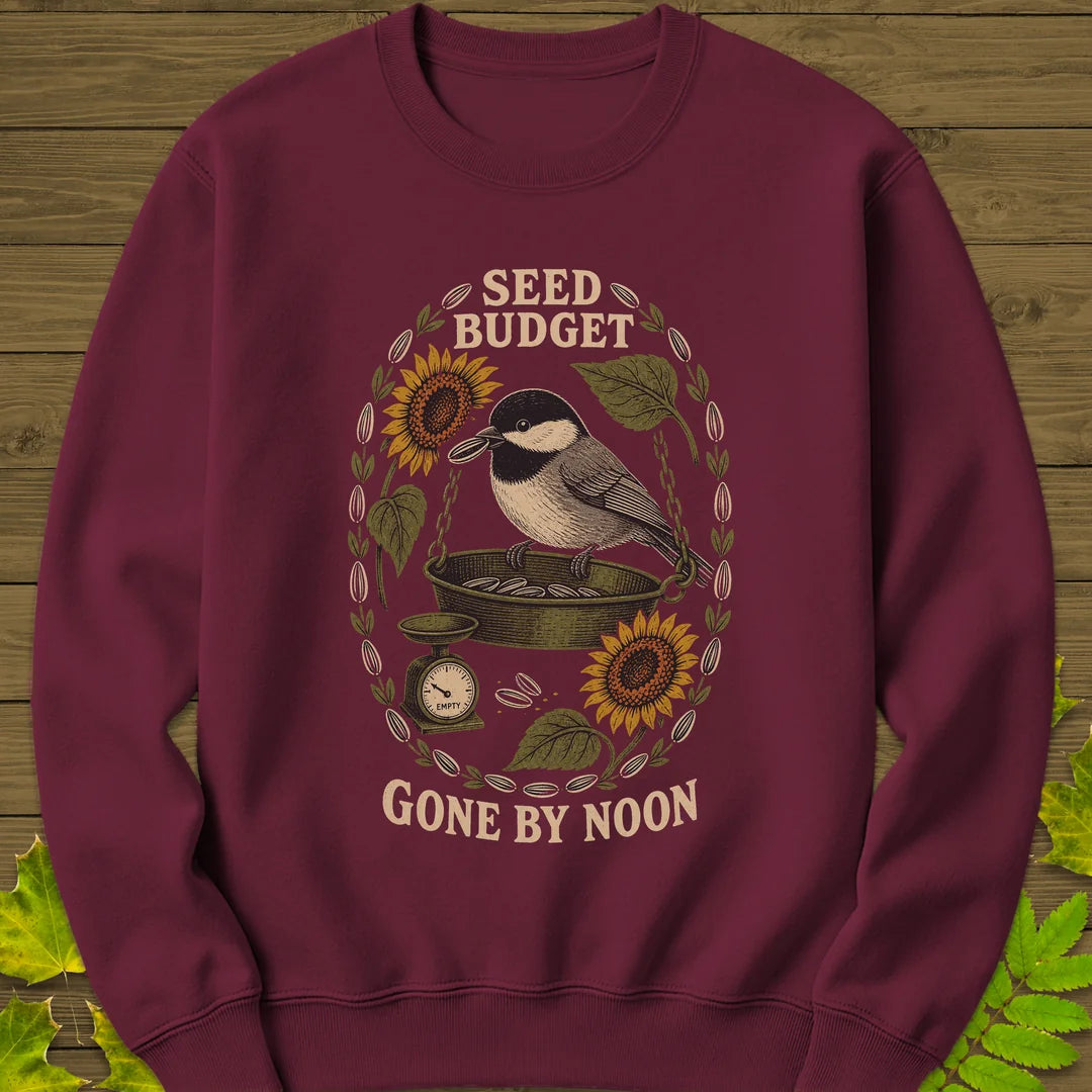 Gone By Noon Sweatshirt in Maroon