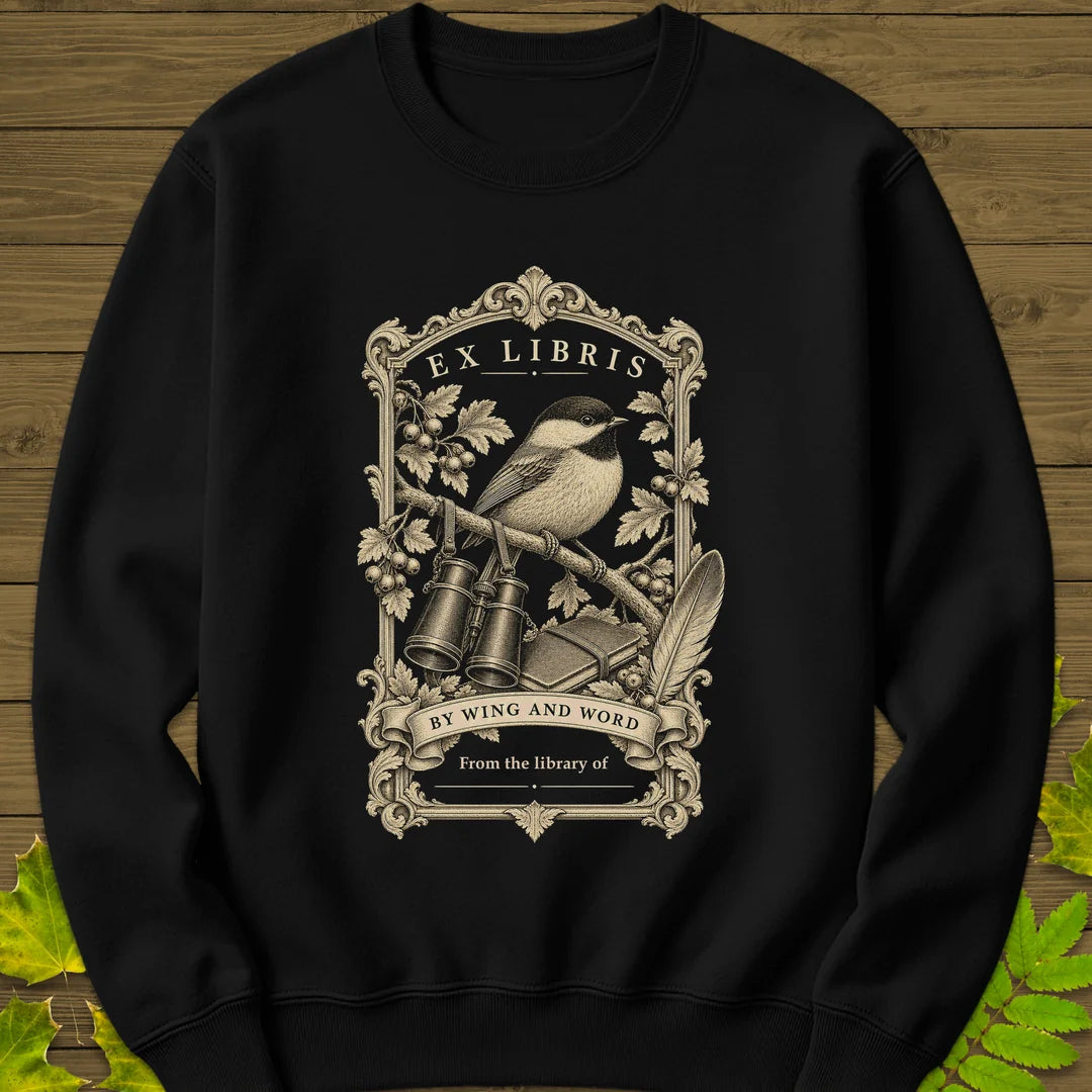Wing And Word Sweatshirt in Black