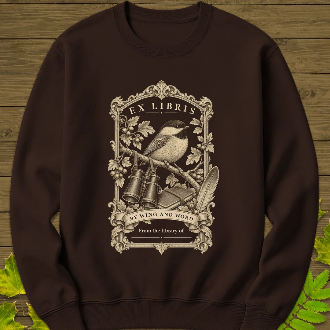 Wing And Word Sweatshirt in Dark Chocolate