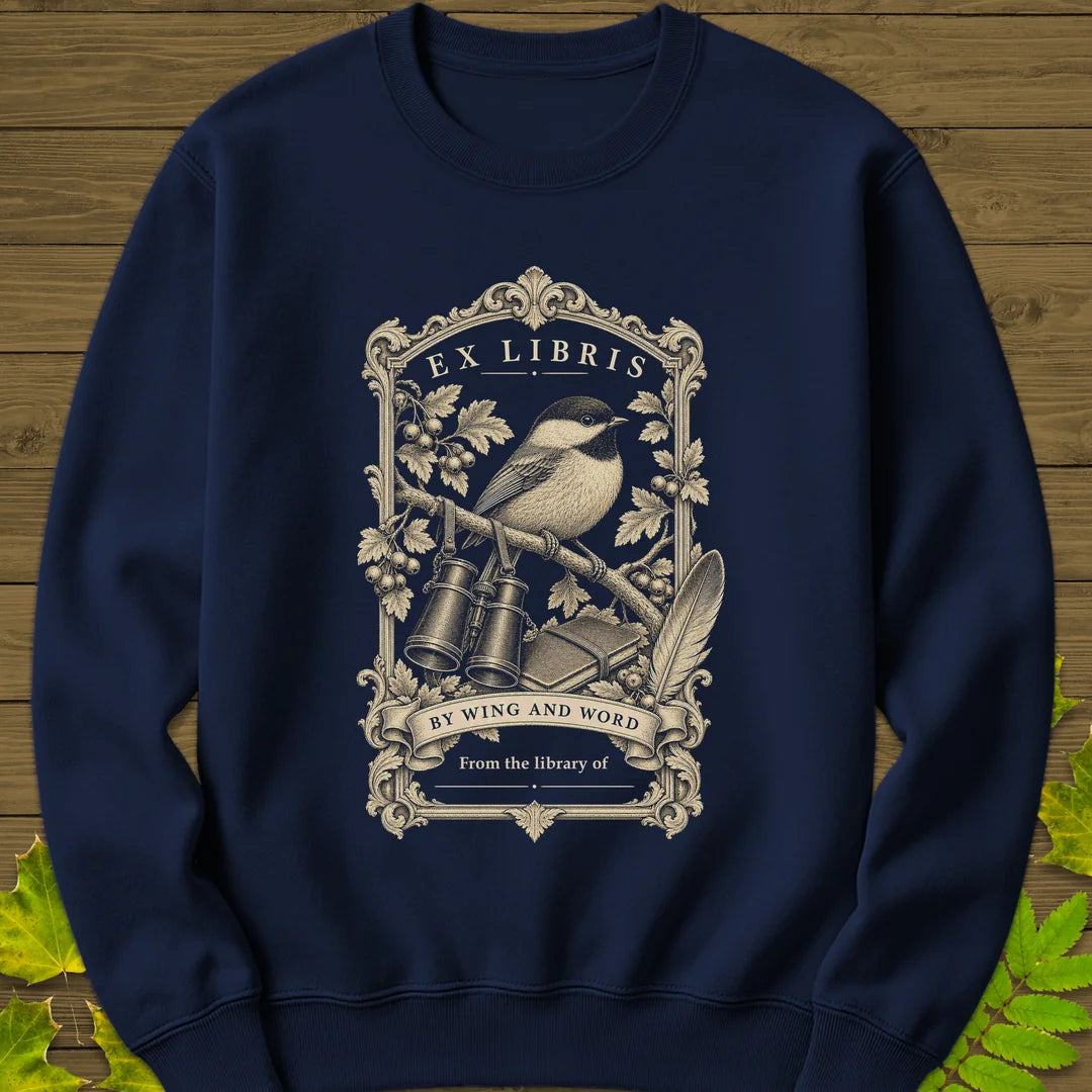 Wing And Word Sweatshirt in Navy