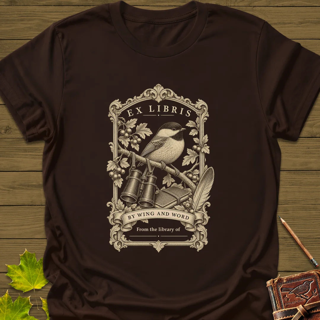 Wing And Word T-Shirt in Dark Chocolate