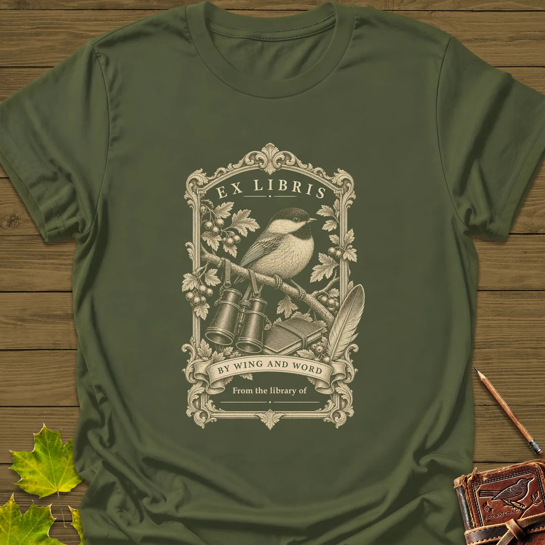 Wing And Word T-Shirt in Military Green