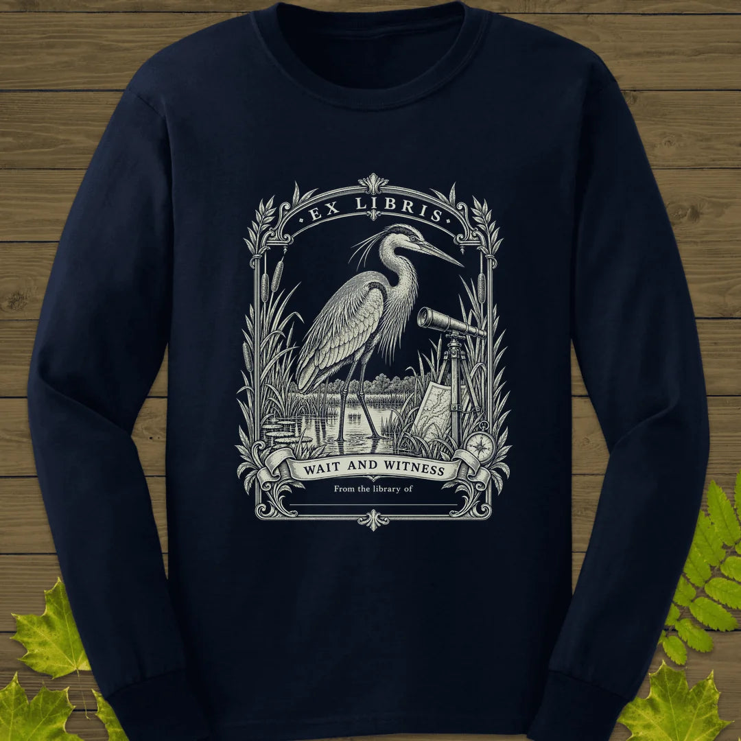 Wait And Witness Long Sleeve in Navy