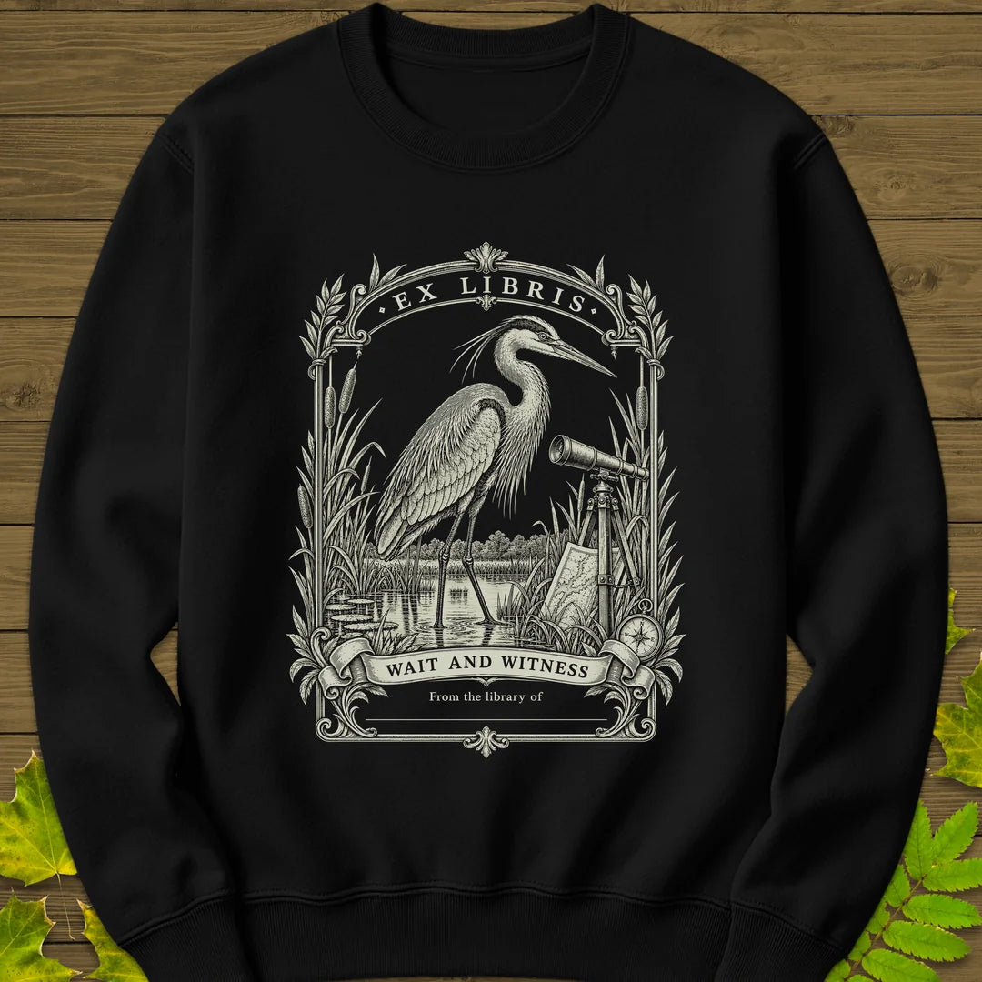 Wait And Witness Sweatshirt in Black