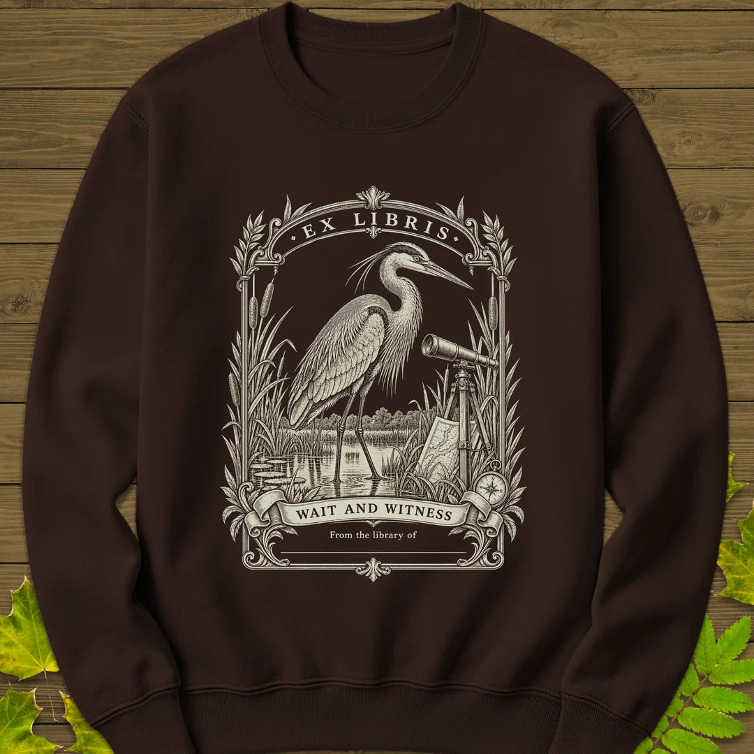 Wait And Witness Sweatshirt in Dark Chocolate