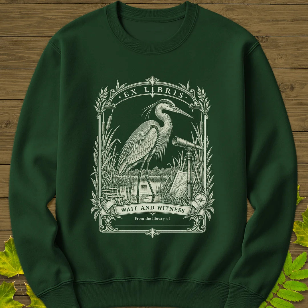 Wait And Witness Sweatshirt in Forest Green
