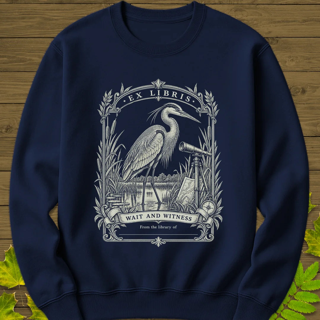 Wait And Witness Sweatshirt in Navy