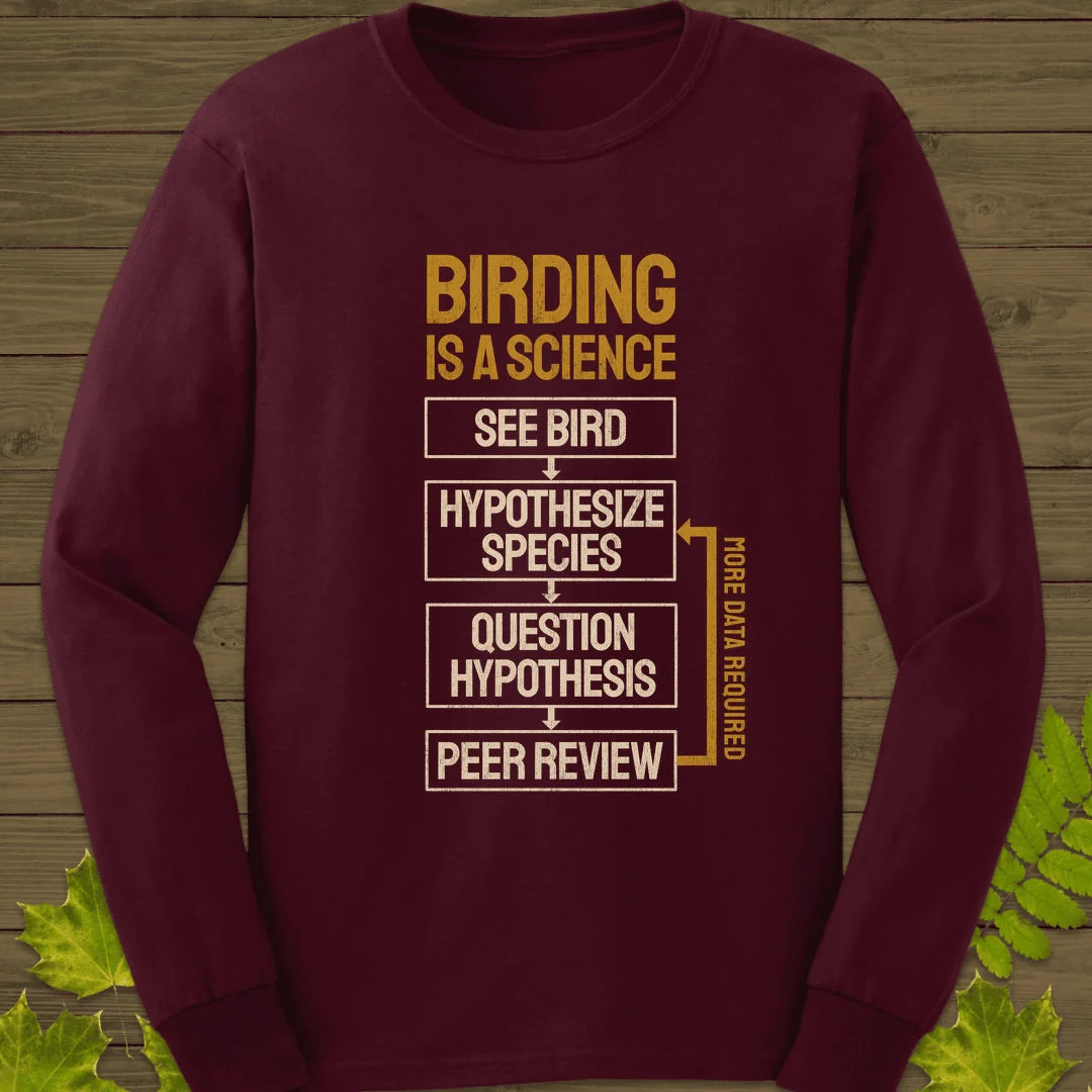 Birding Method Long Sleeve in Maroon