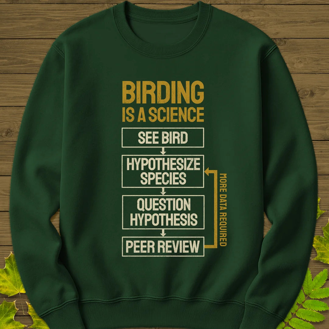 Birding Method Sweatshirt in Forest Green