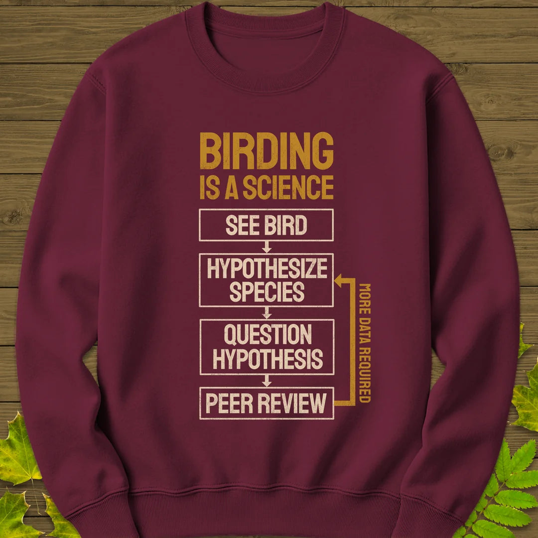 Birding Method Sweatshirt in Maroon