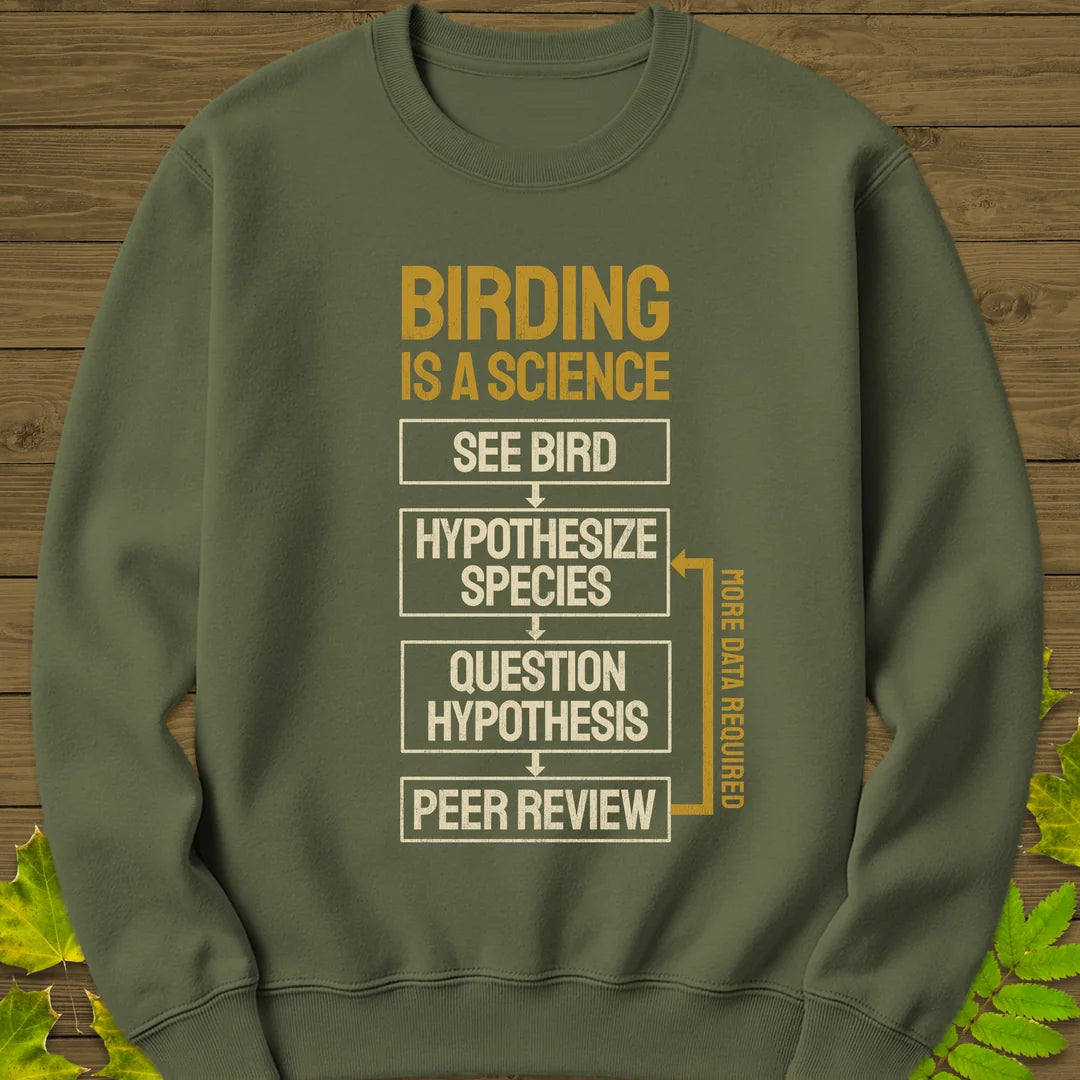 Birding Method Sweatshirt in Military Green