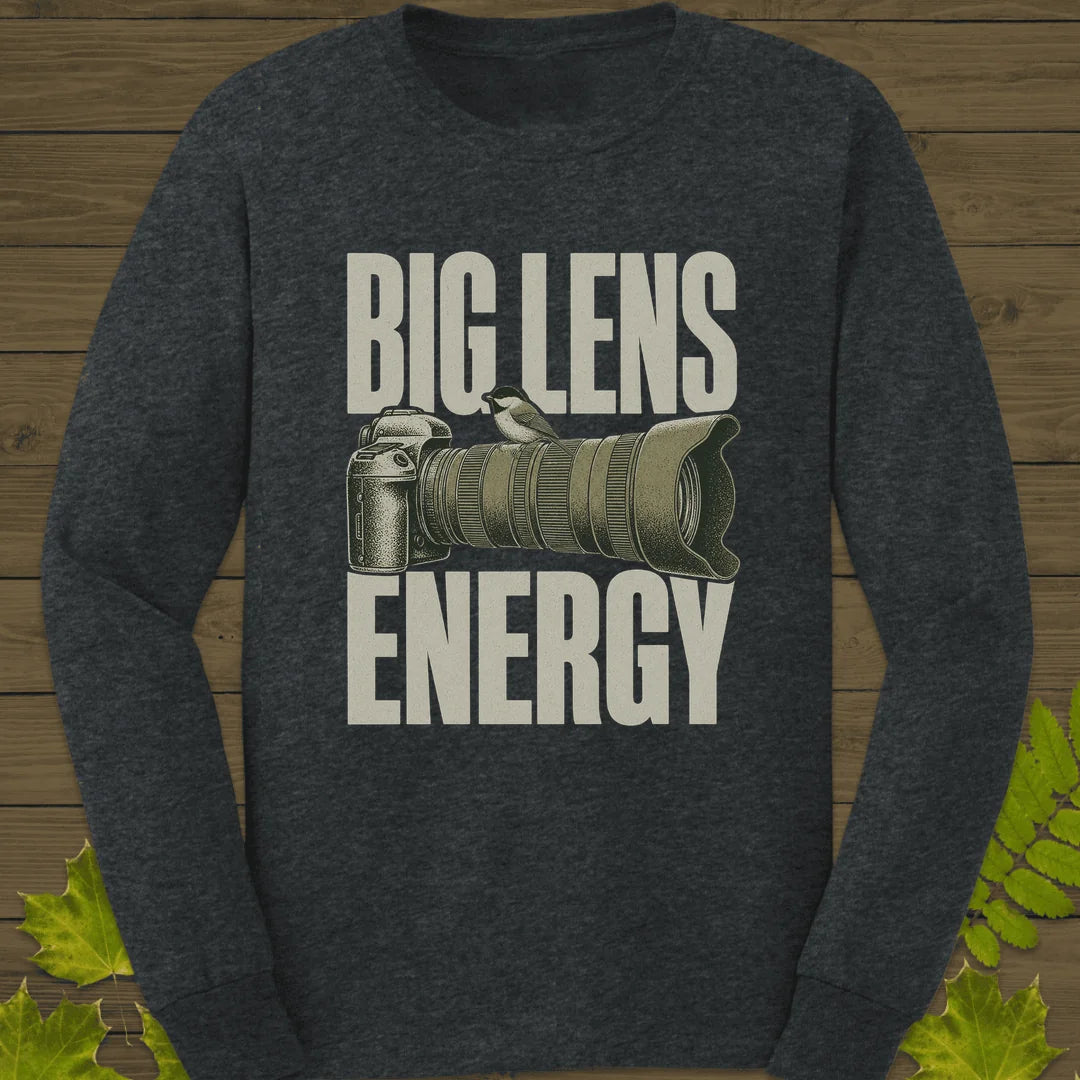 Big Lens Energy Long Sleeve in Dark Heather