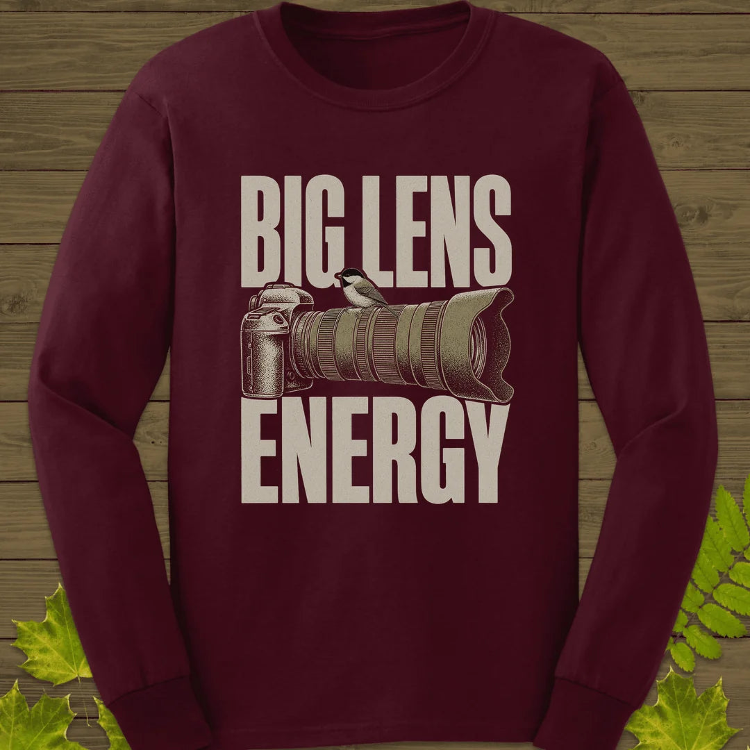 Big Lens Energy Long Sleeve in Maroon