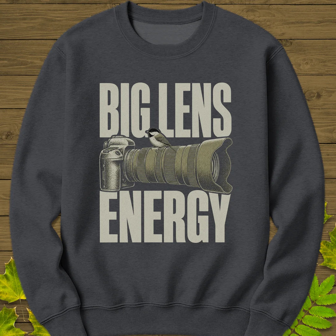 Big Lens Energy Sweatshirt in Dark Heather