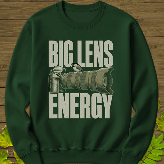 Big Lens Energy Sweatshirt in Forest Green