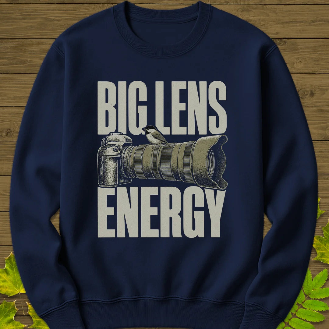 Big Lens Energy Sweatshirt in Navy