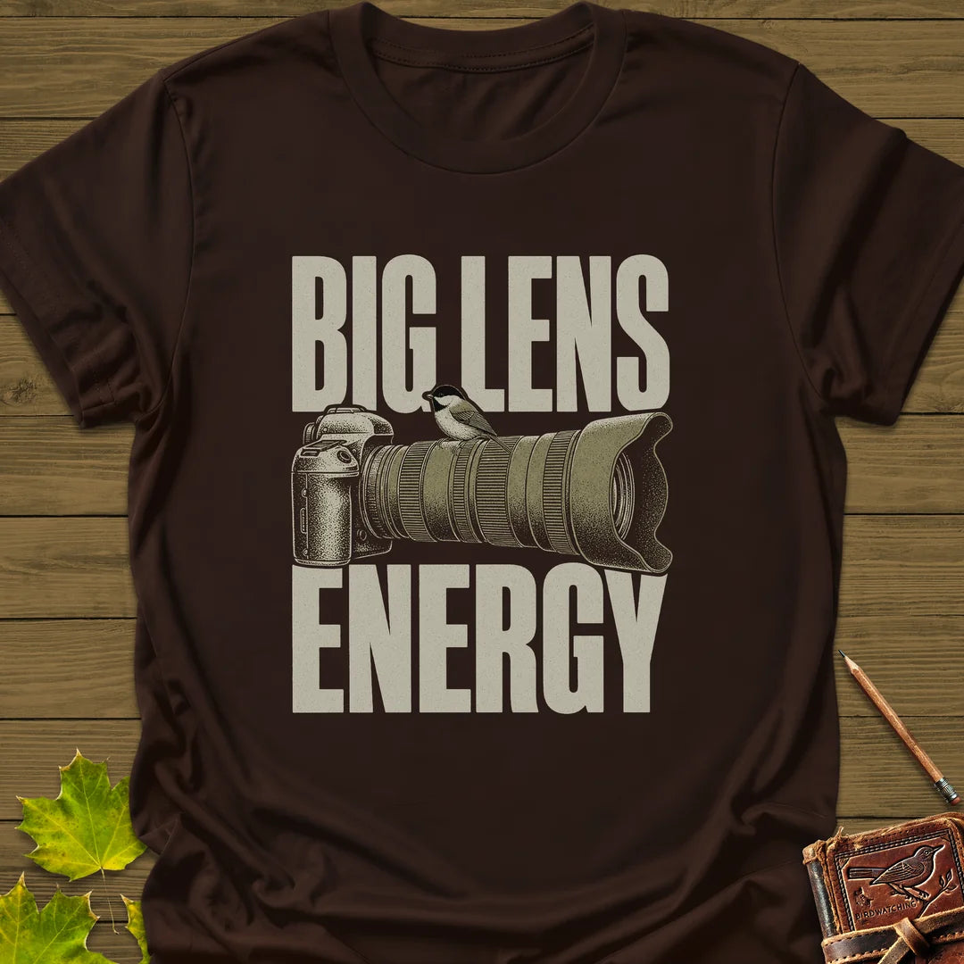 Big Lens Energy T-Shirt in Dark Chocolate