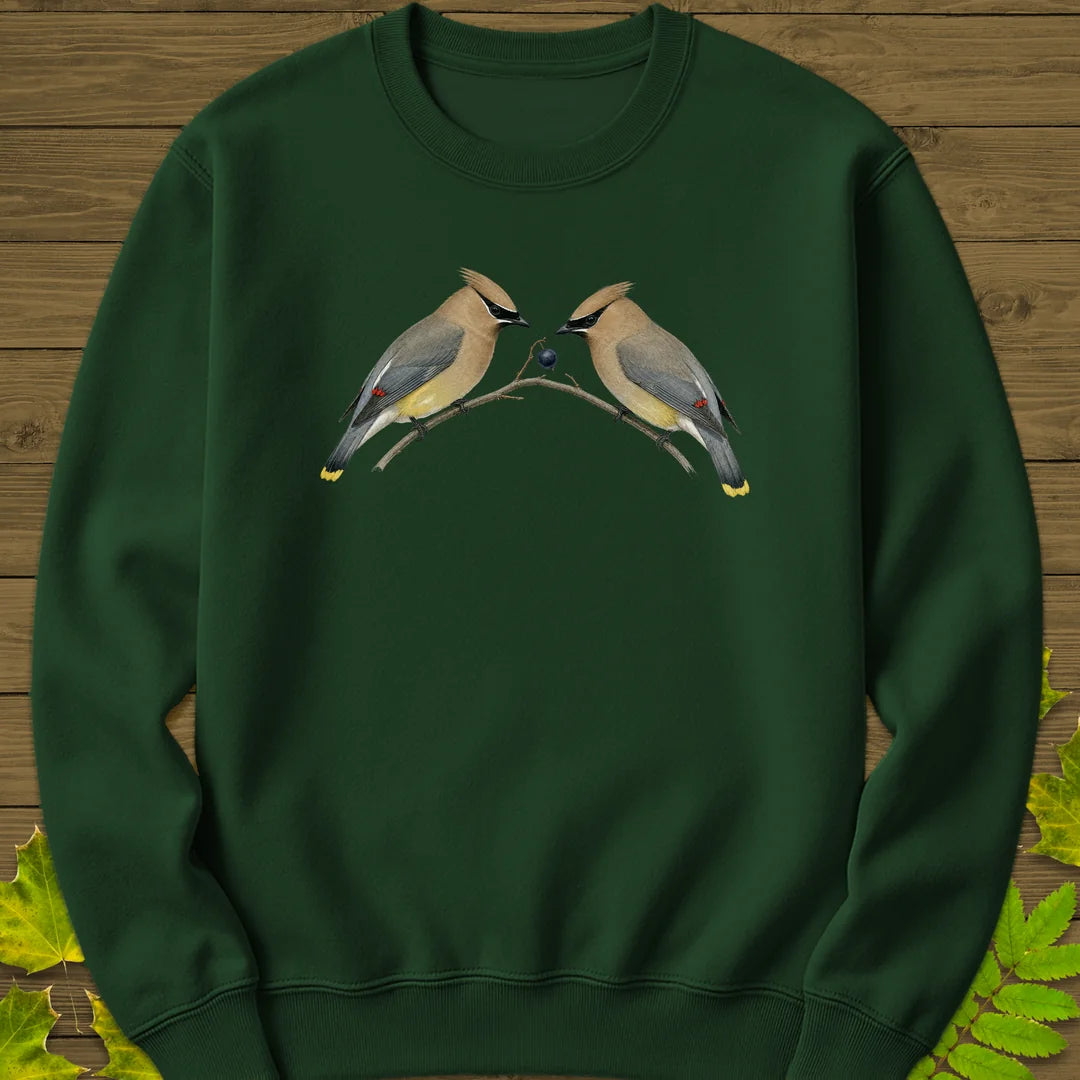 Berry Handoff Sweatshirt in Forest Green