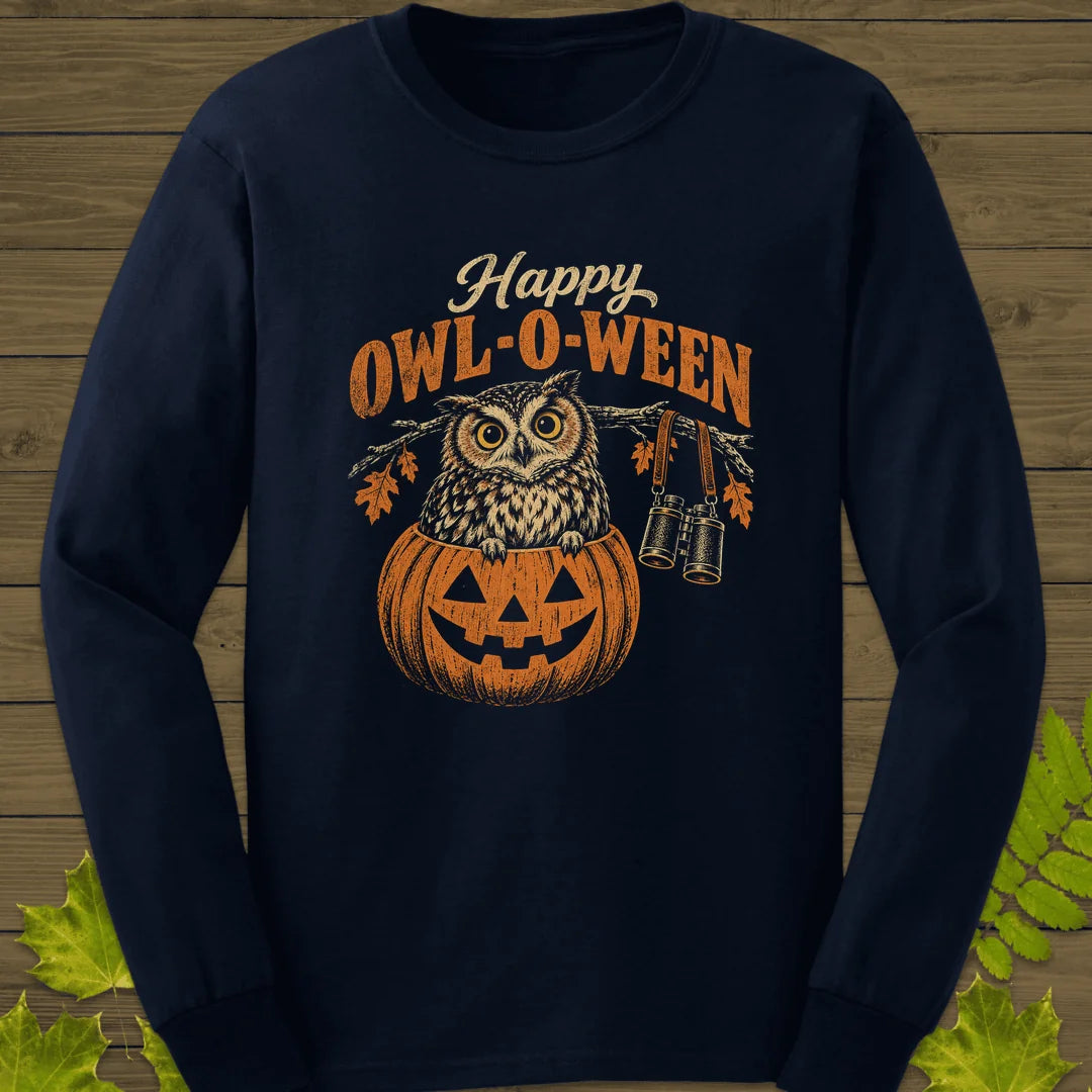 Owl-O-Ween Long Sleeve in Navy