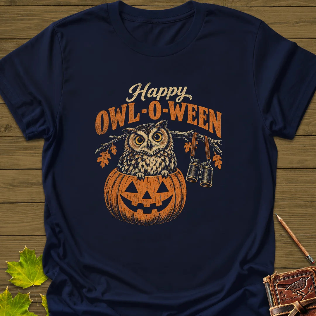 Owl-O-Ween T-Shirt in Navy