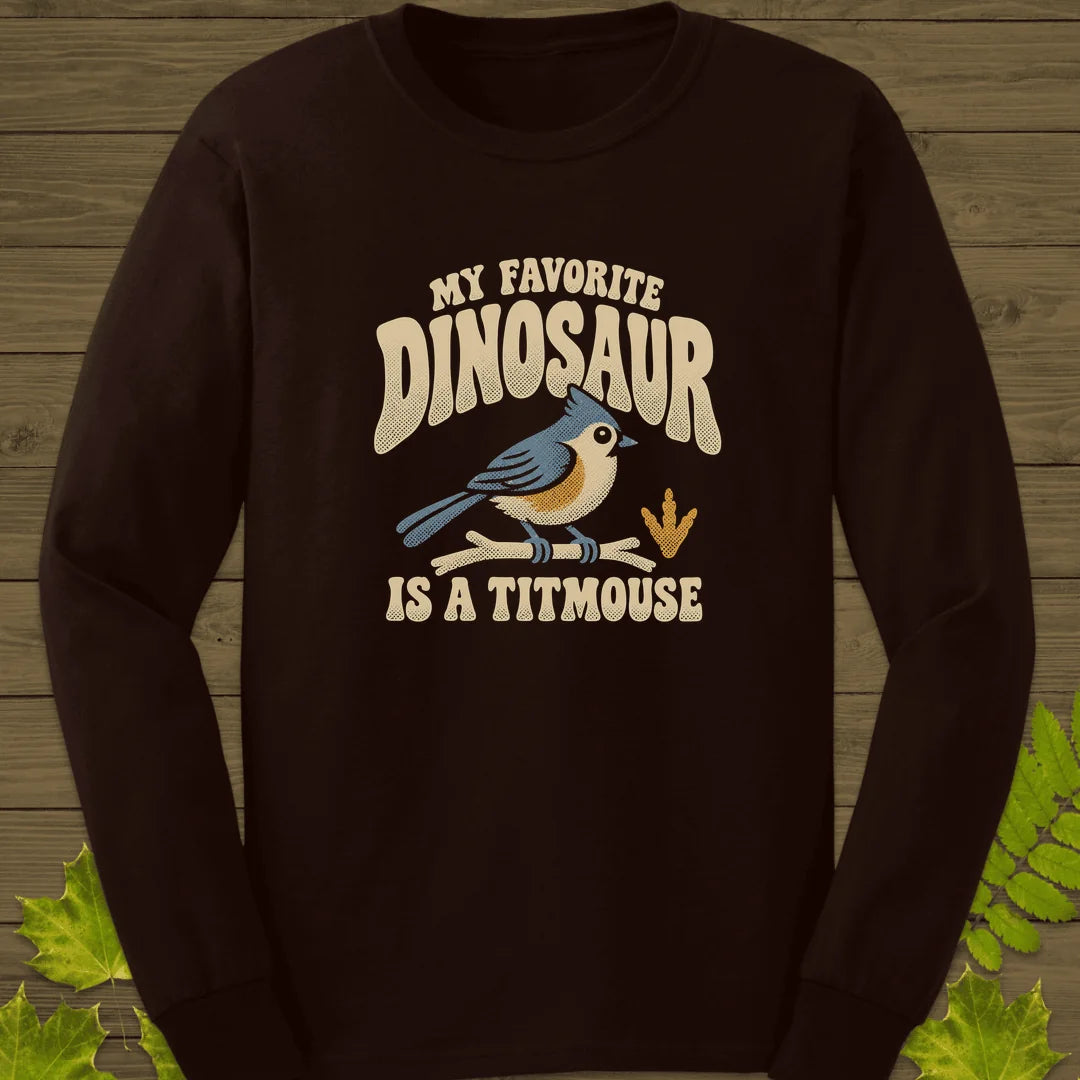 Favorite Dinosaur Long Sleeve in Dark Chocolate