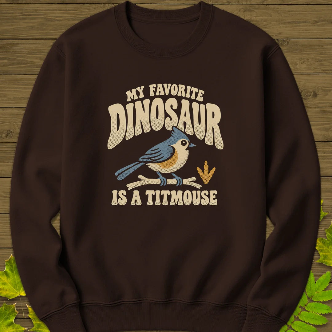 Favorite Dinosaur Sweatshirt in Dark Chocolate