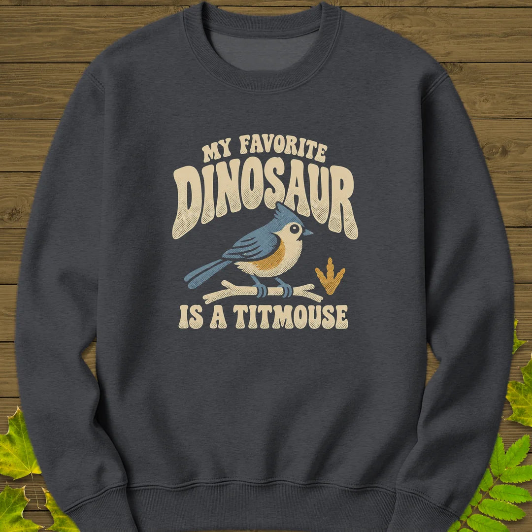 Favorite Dinosaur Sweatshirt in Dark Heather