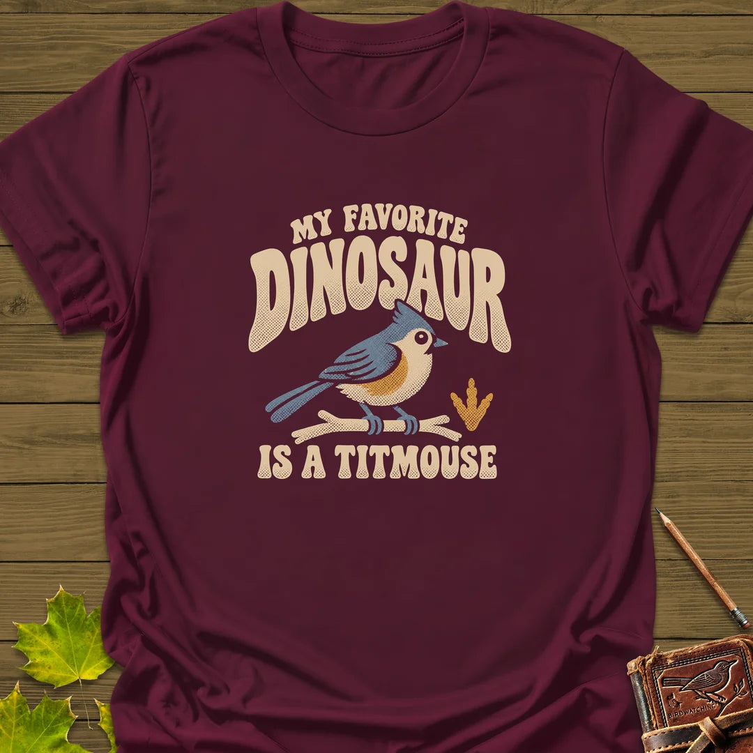 Favorite Dinosaur T-Shirt in Maroon
