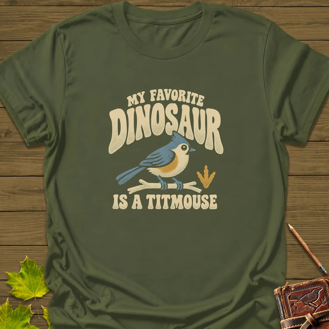Favorite Dinosaur T-Shirt in Military Green