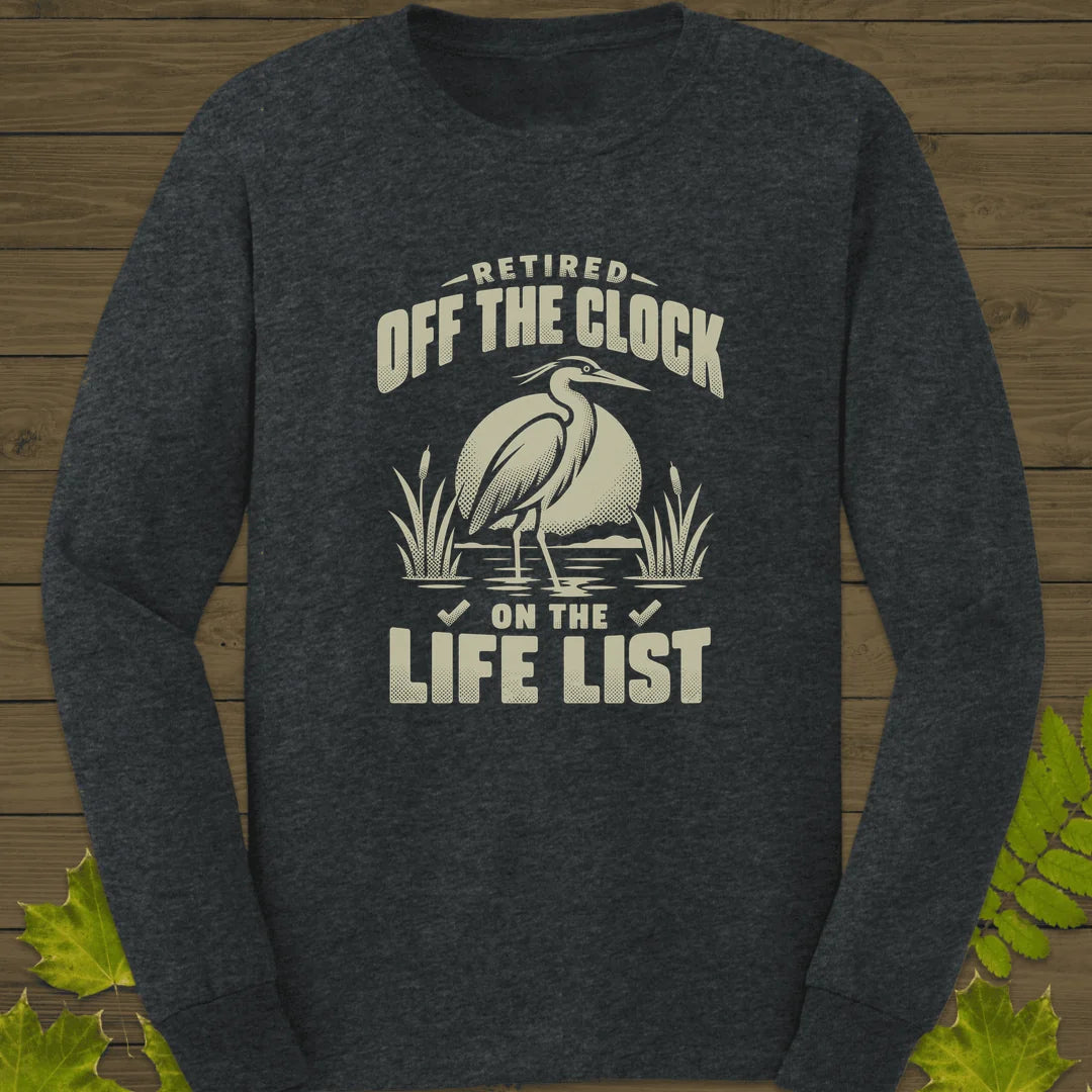 Off The Clock Long Sleeve in Dark Heather