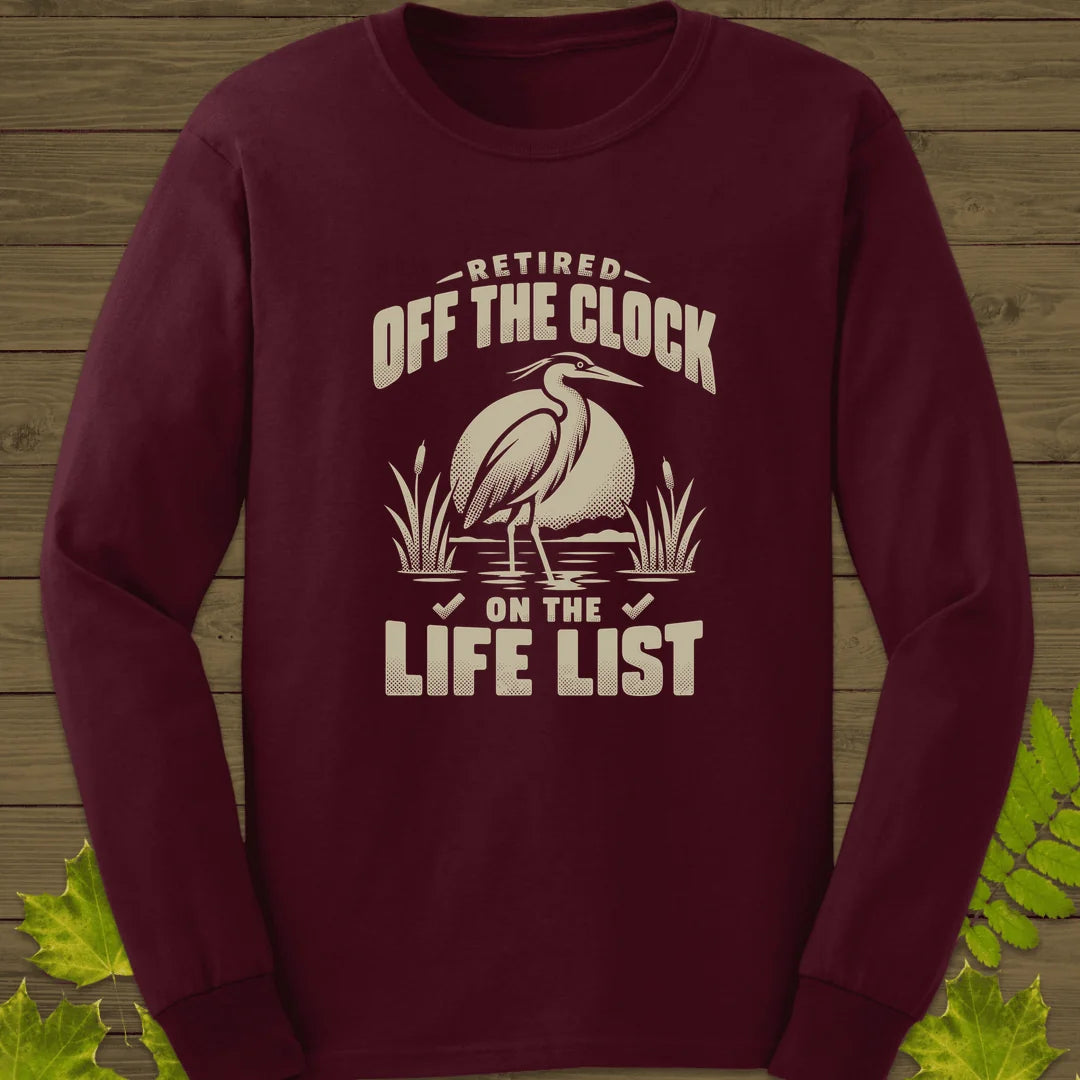 Off The Clock Long Sleeve in Maroon