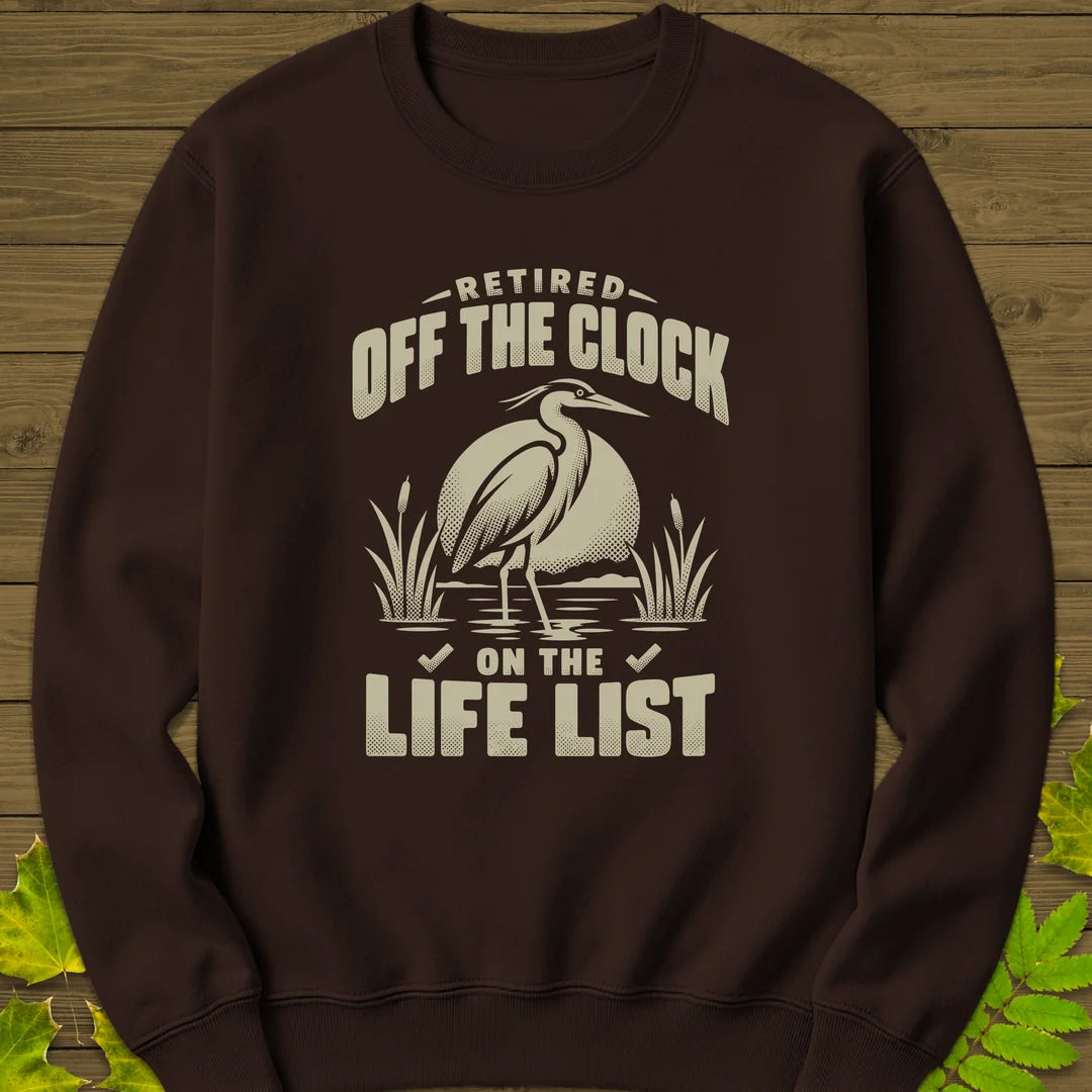 Off The Clock Sweatshirt in Dark Chocolate