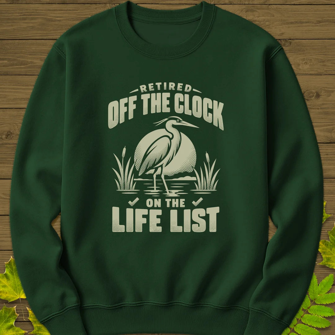 Off The Clock Sweatshirt in Forest Green