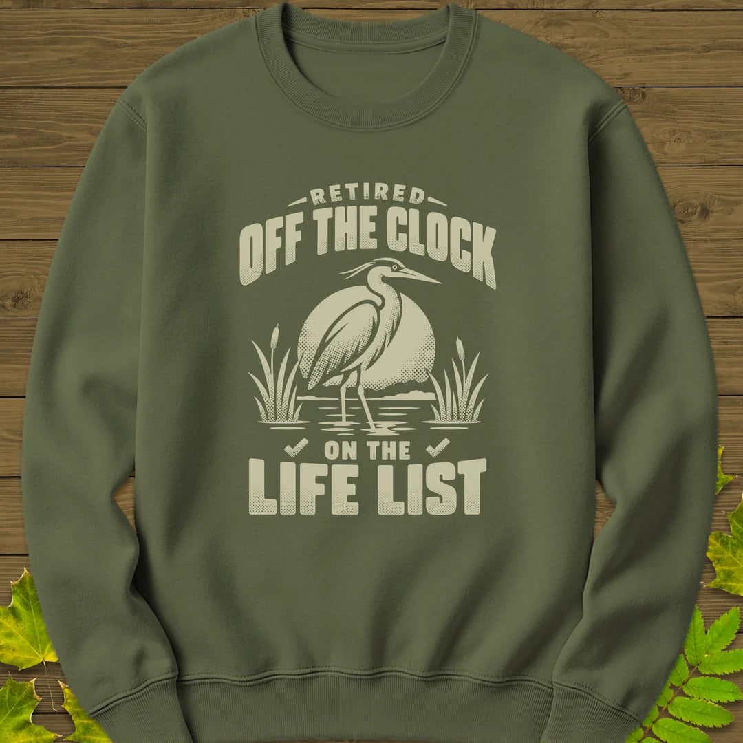 Off The Clock Sweatshirt in Military Green