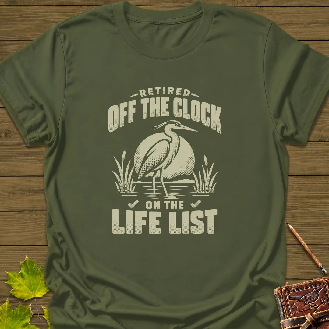 Off The Clock T-Shirt in Military Green