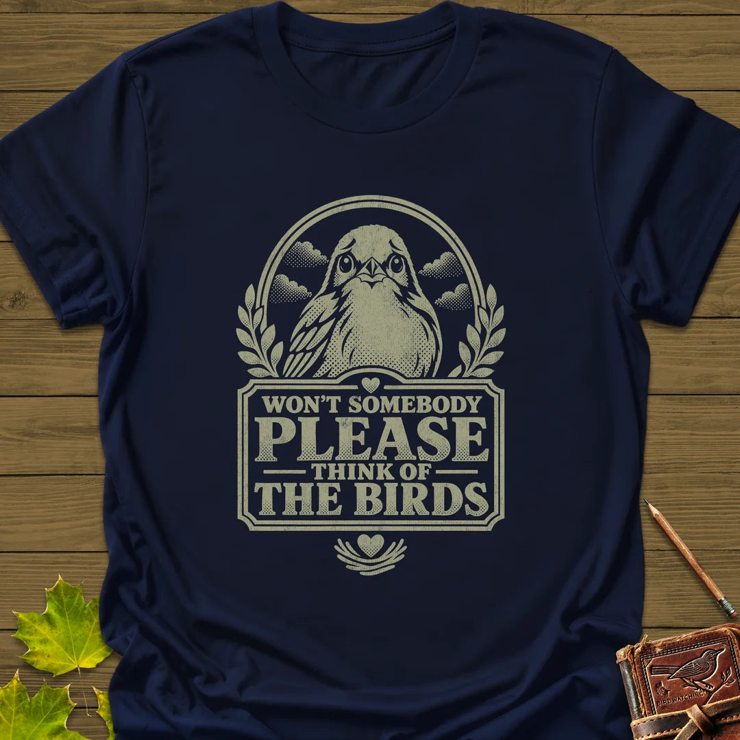 Think Of Birds T-Shirt in Navy