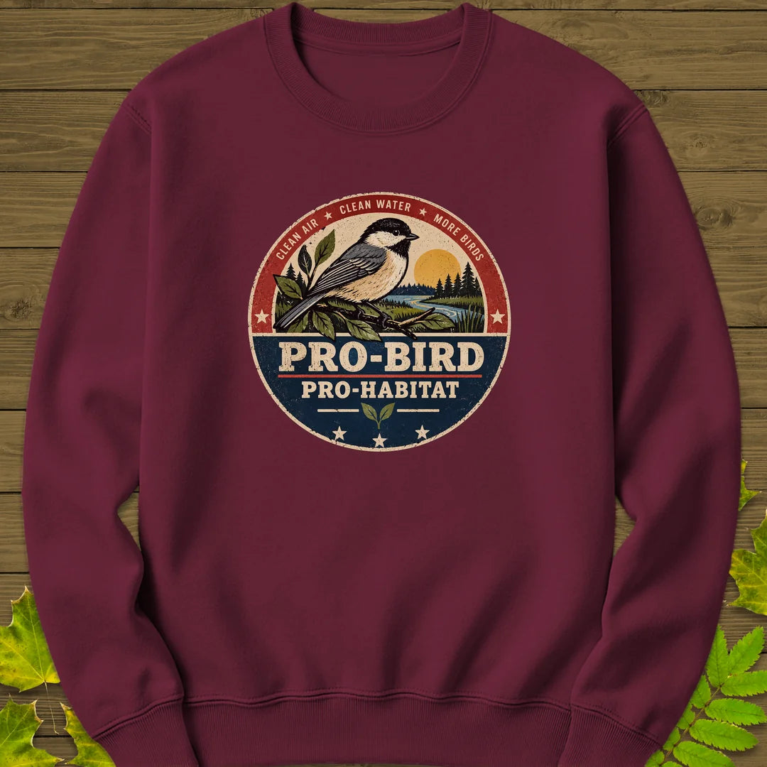Pro-Habitat Sweatshirt in Maroon