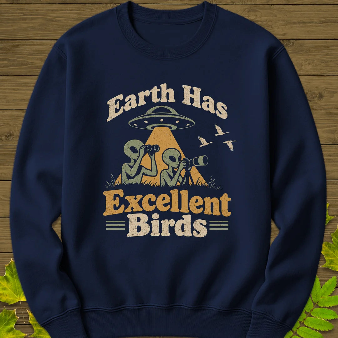 Alien Birders Sweatshirt in Navy