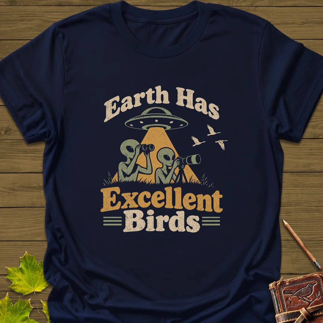 Alien Birders T-Shirt in Navy