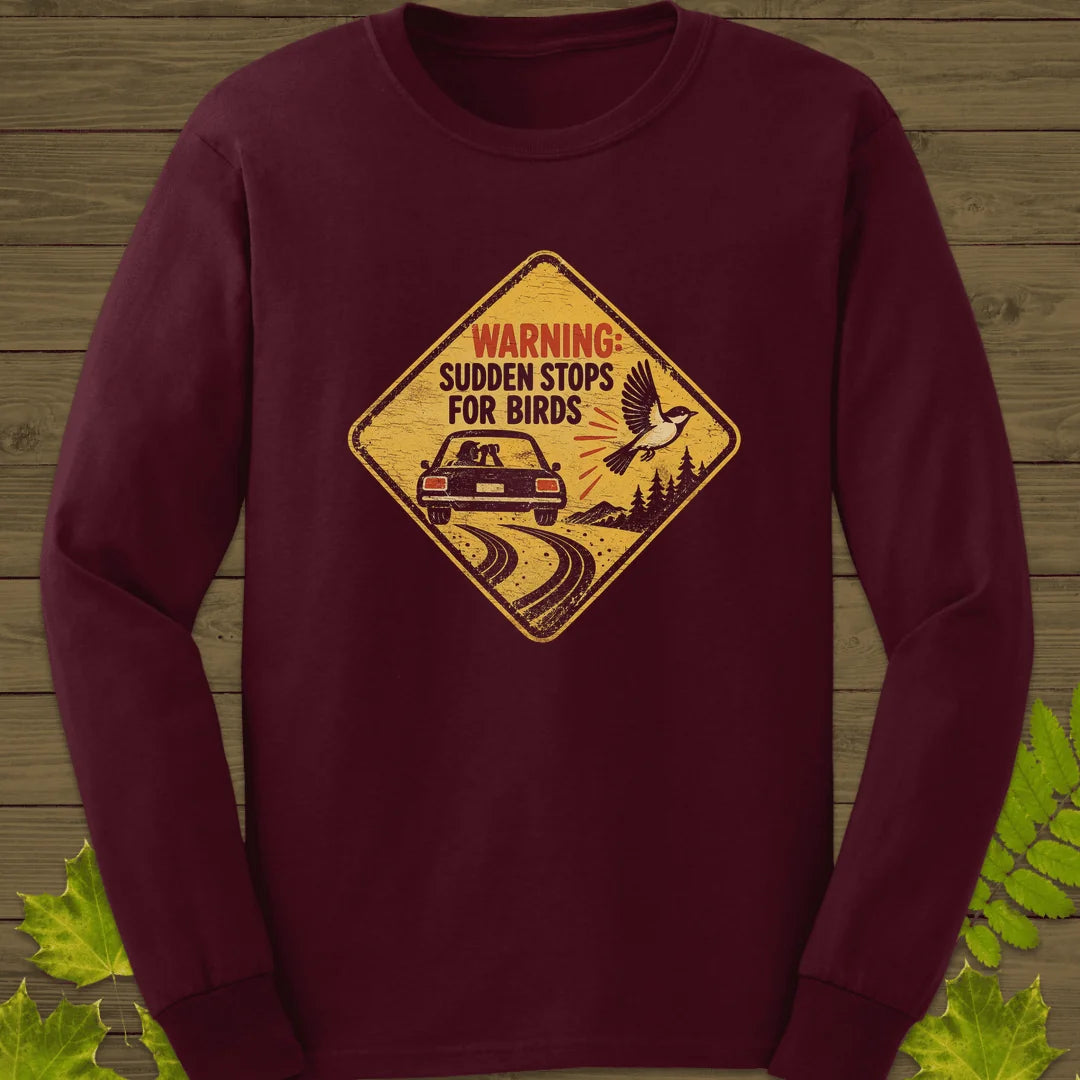 Sudden Stops Long Sleeve in Maroon