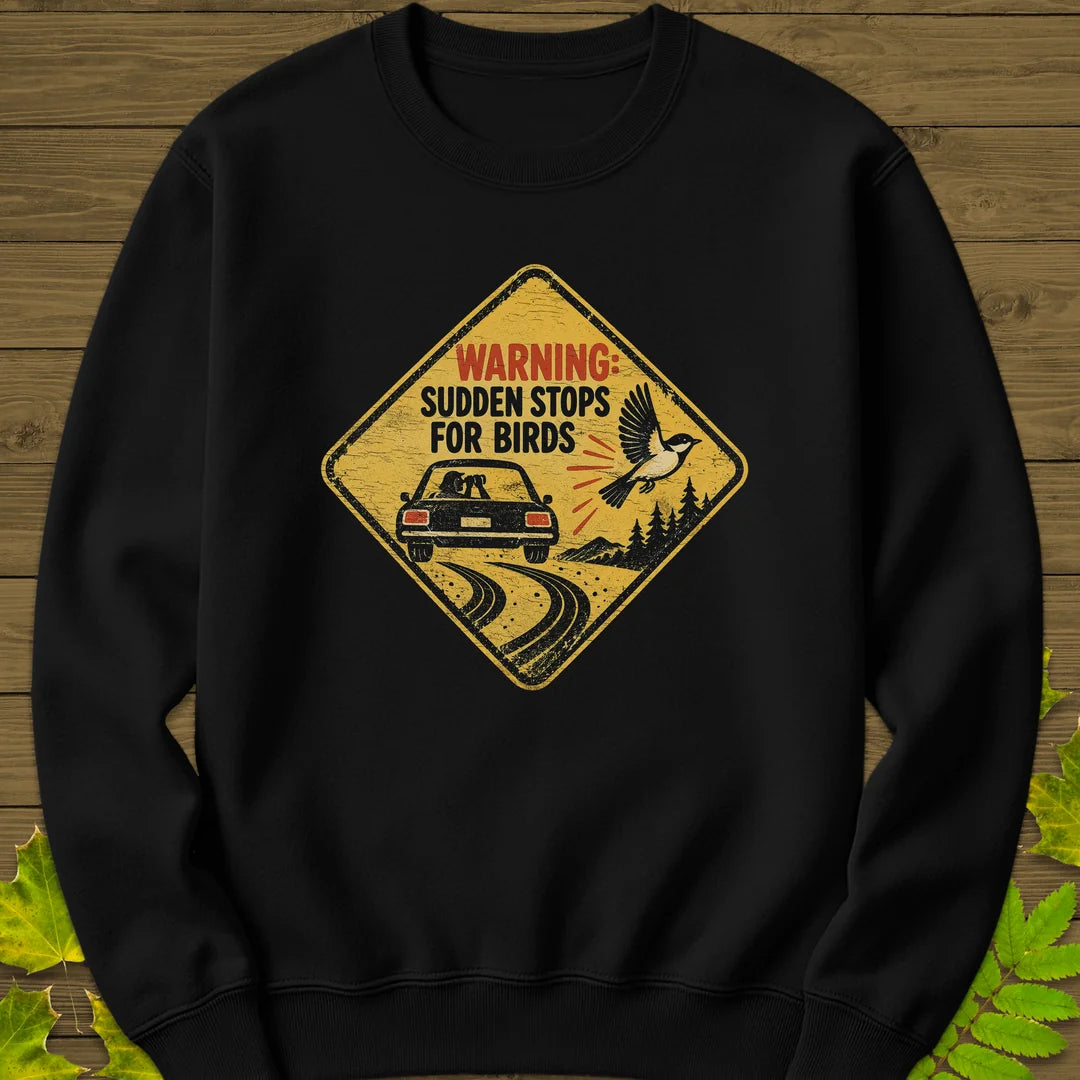Sudden Stops Sweatshirt in Black