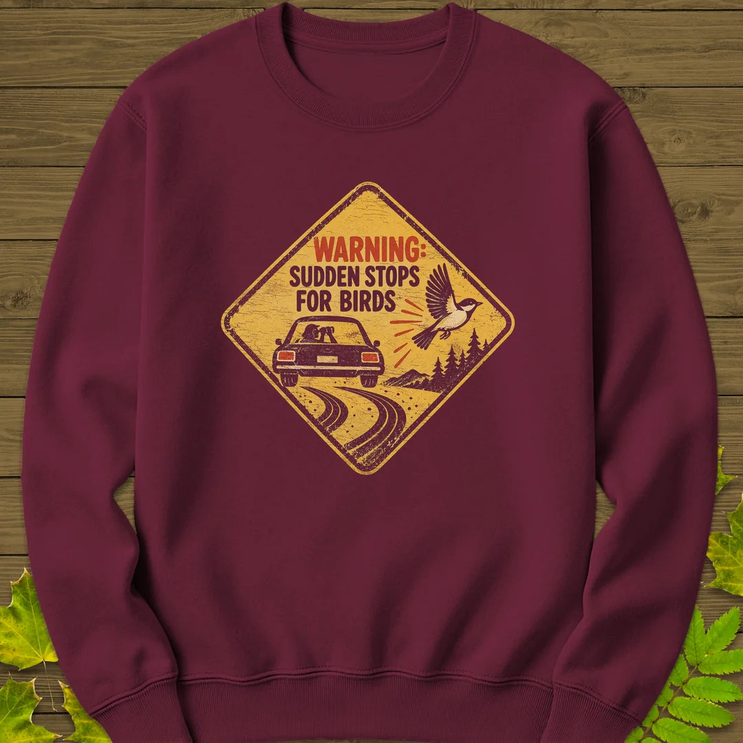 Sudden Stops Sweatshirt in Maroon