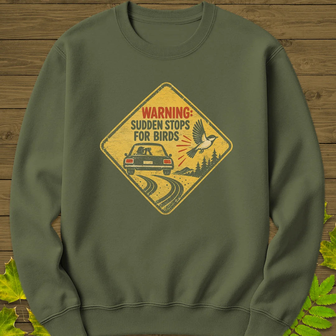 Sudden Stops Sweatshirt in Military Green