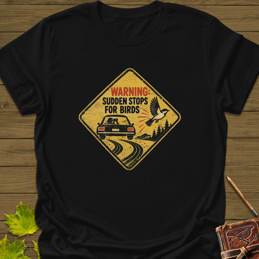 Sudden Stops T-Shirt in Black