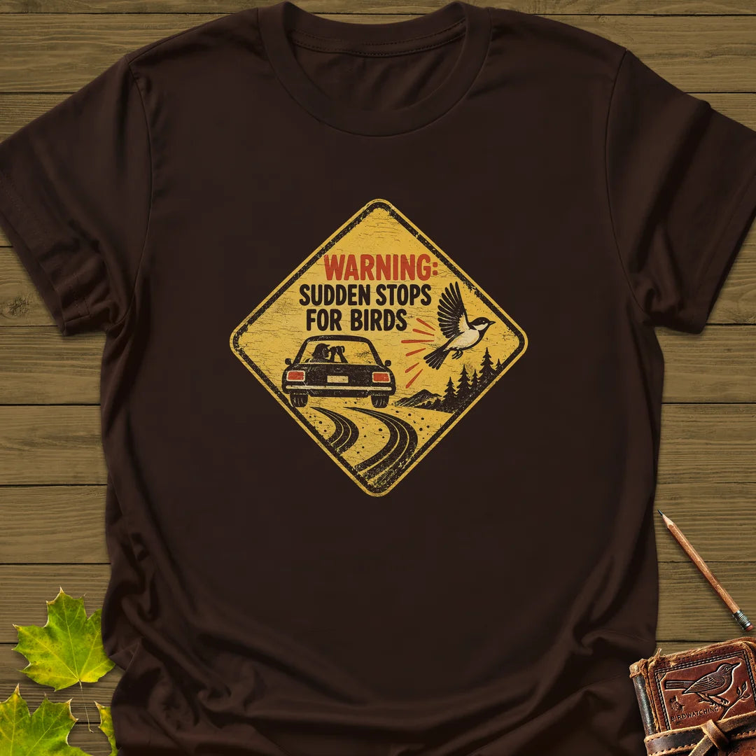 Sudden Stops T-Shirt in Dark Chocolate