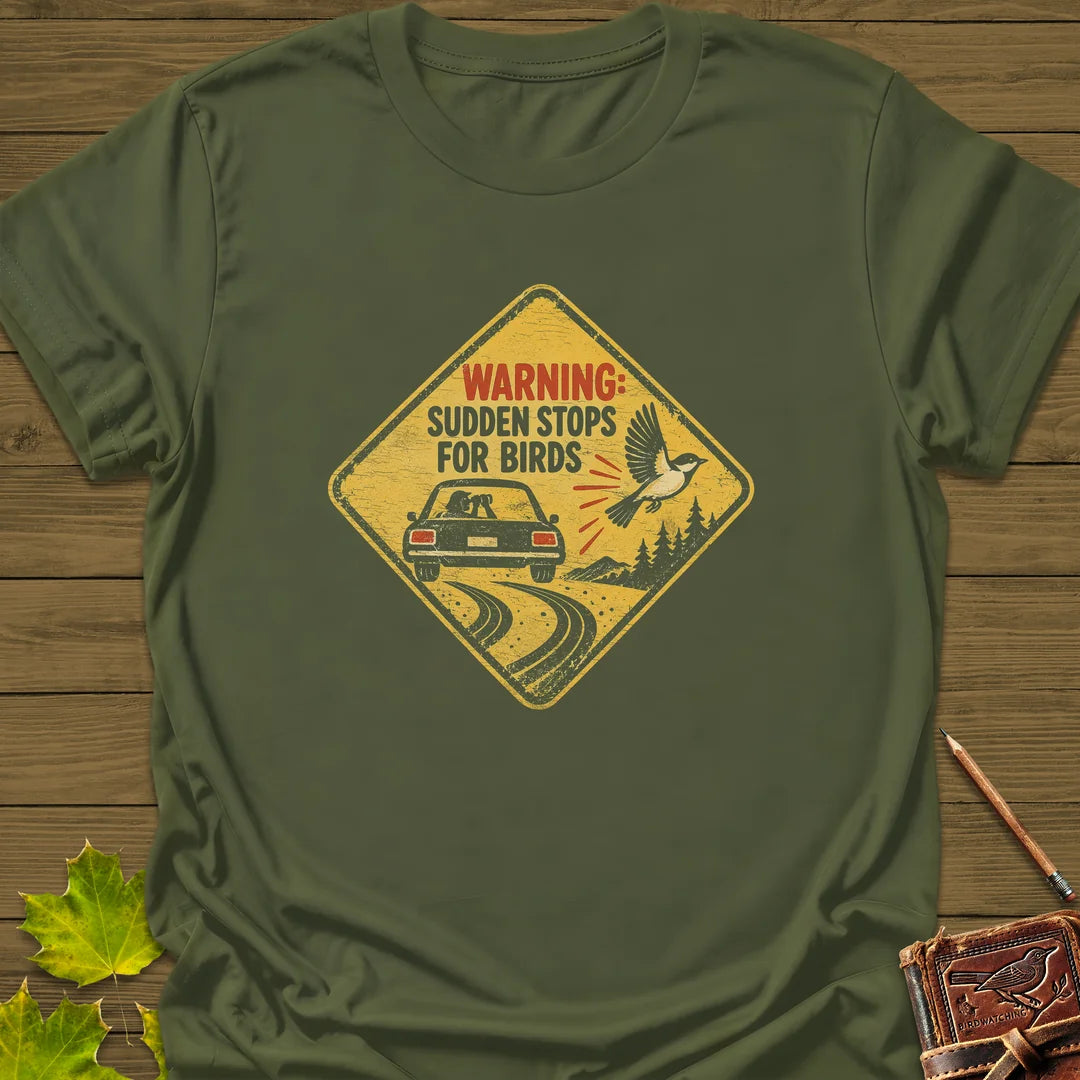 Sudden Stops T-Shirt in Military Green