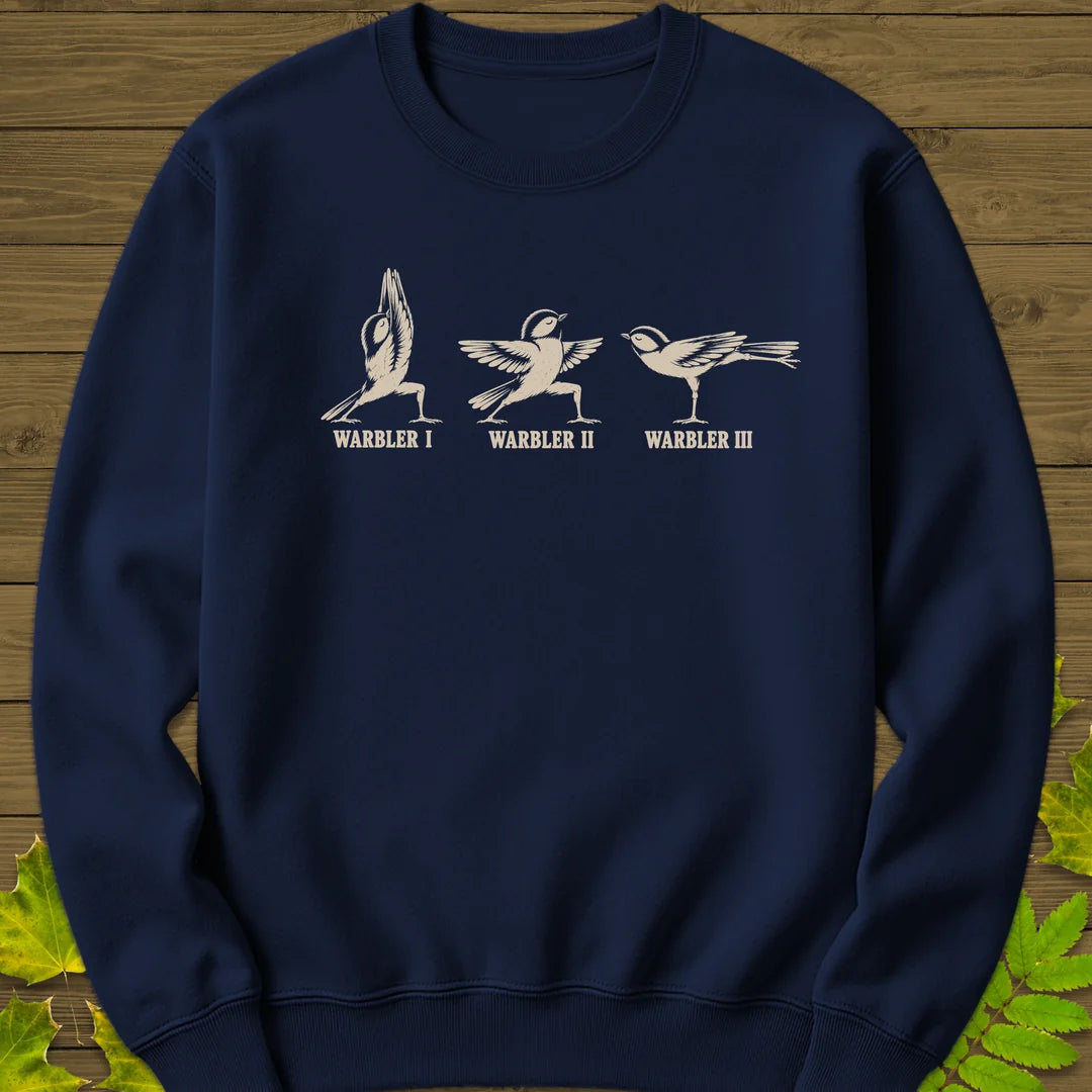 Warrior Pose Warblers Sweatshirt in Navy