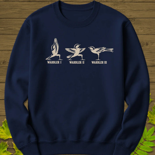 Warrior Pose Warblers Sweatshirt in Navy
