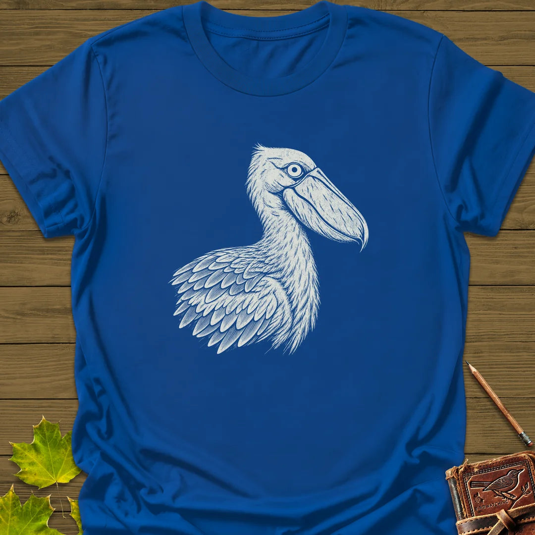 Shoebill Stare T-Shirt in Royal